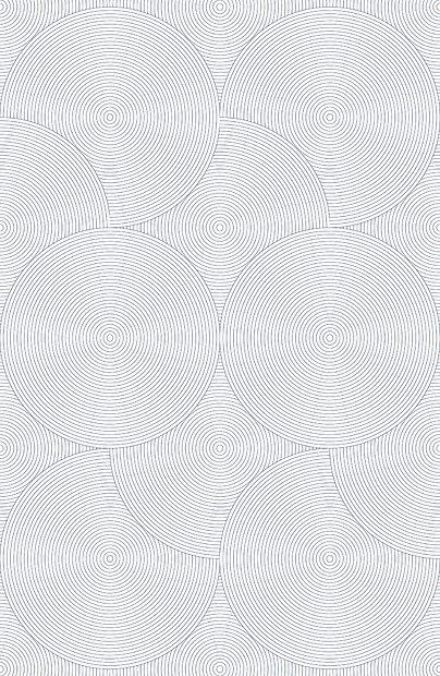 Mustertapete Kreise 01 - Gesamtansicht (4 Bahnen)
