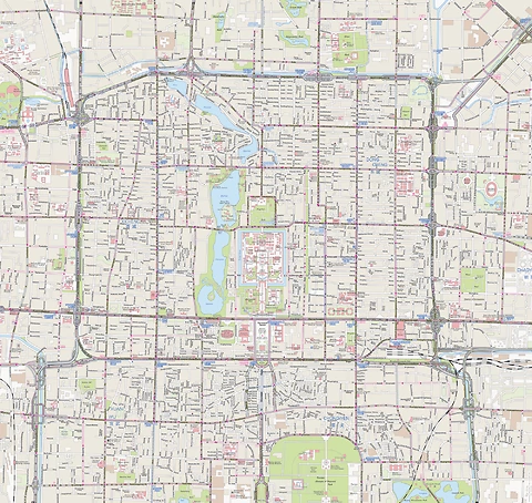 Stadtplan und Karten Peking