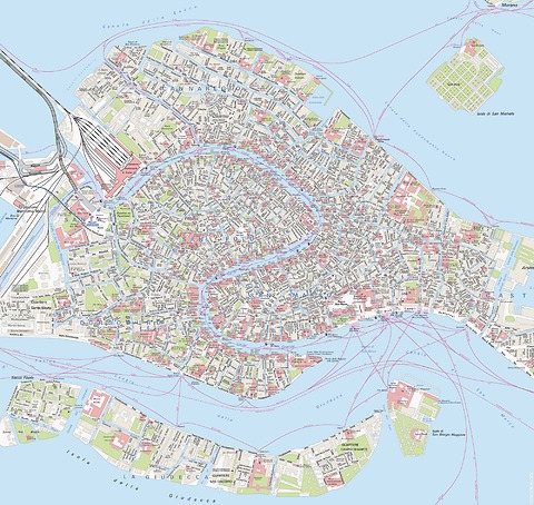 Stadtplan und Karten Venedig