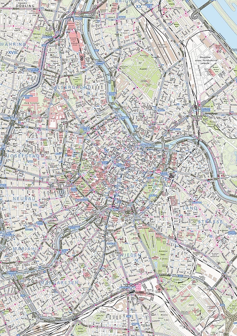 Stadtplan und Karten Wien 01