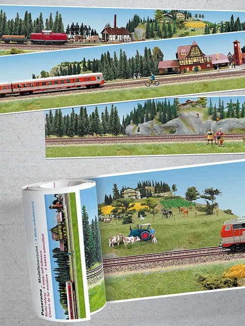 Panorama Borte Modelleisenbahn