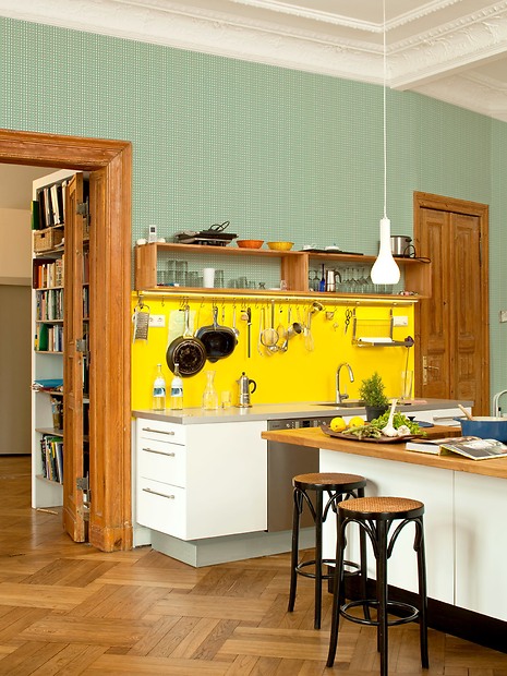 Mustertapete Marie 02 - Marie 02 in der Küche