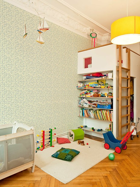 Mustertapete Floretta 02 - Floretta 02 im Kinderzimmer