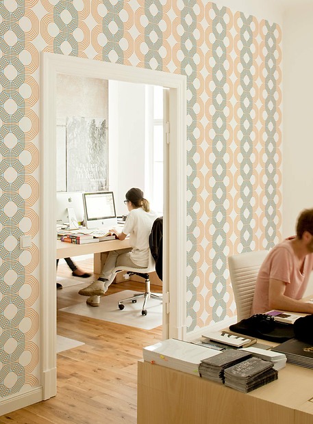 Mustertapete Lui 03 - Lui 03 im Büro