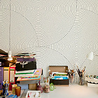 Mustertapete Kreise 01