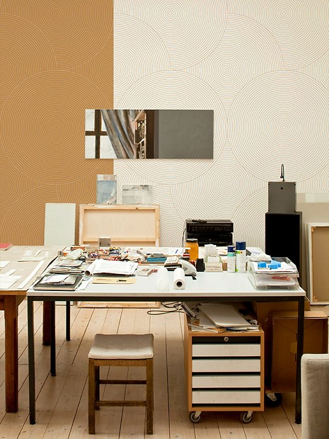 Mustertapete Kreise 02 - Kreise 02 und 04 im Studio