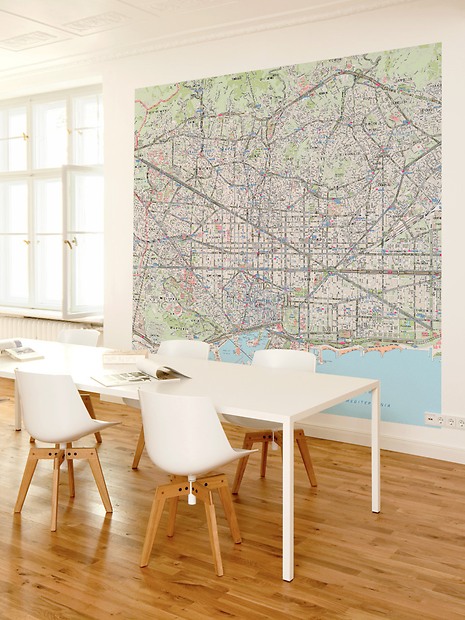 Stadtplan und Karten Barcelona - Barcelona im Arbeitszimmer
