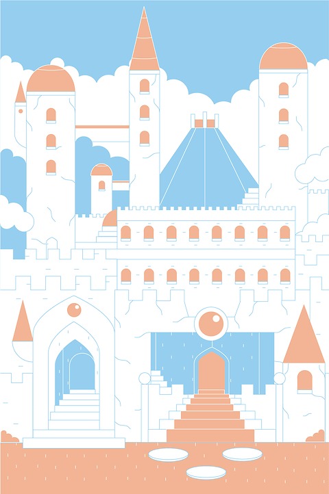 Kindertapete Schloss