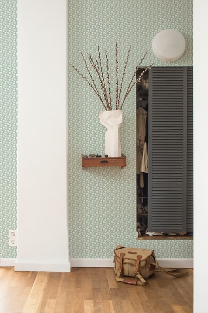 Mustertapete Flores 01 - Flores 01 im Flur