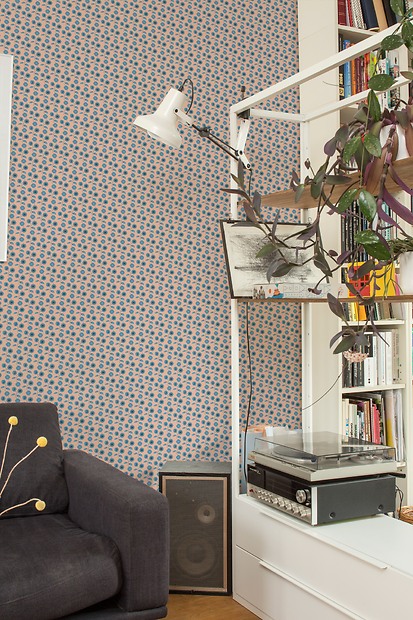 Mustertapete Flores 04 - Flores 04 im Wohnzimmer