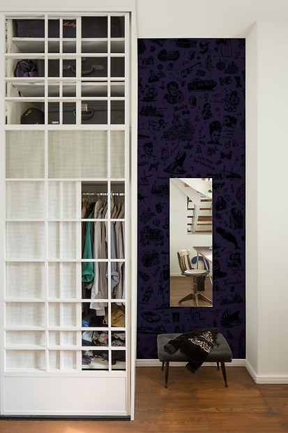 25hours Tapete 25hours Farbwelt Violett - 25hours Tapete im Schlafzimmer