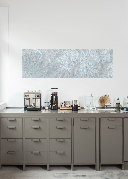 Stadtplan und Karten Mount Everest - Mount Everest in der Büroküche