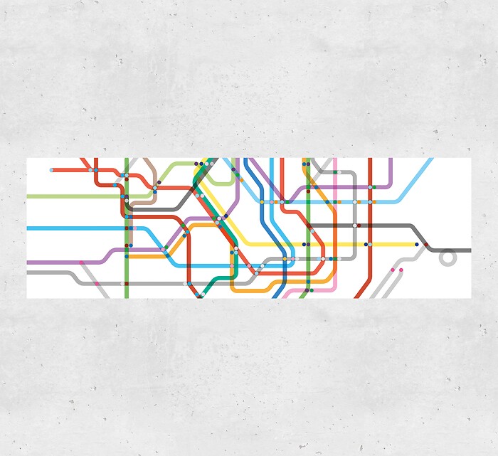Stadtplan und Karten Tokio Metro - Gesamtansicht