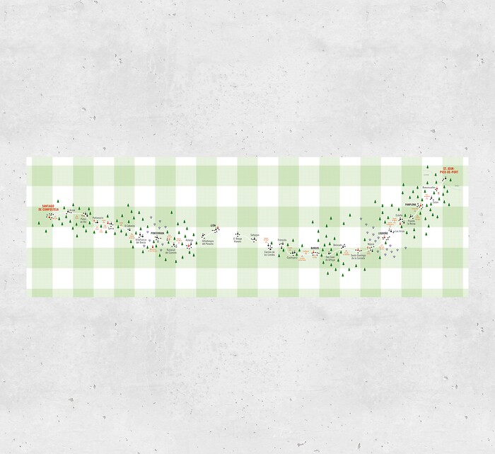Stadtplan und Karten Jakobsweg - Gesamtansicht