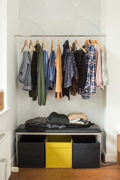 Mustertapete Kreise 01 - Kreise 01 in der Garderobe