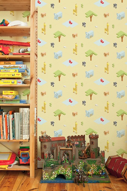 Kindertapete Savanne - Savanne im Kinderzimmer