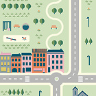 Kindertapete Stadt 01