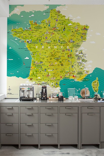 Illustration Ferien in Frankreich - Ferien in Frankreich in der Küche