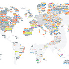 Infografik Tapete Wanderwort