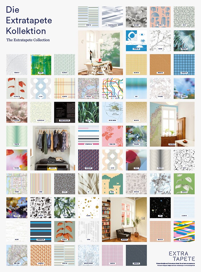 Extratapete-Kollektion, Plakat herunterladen