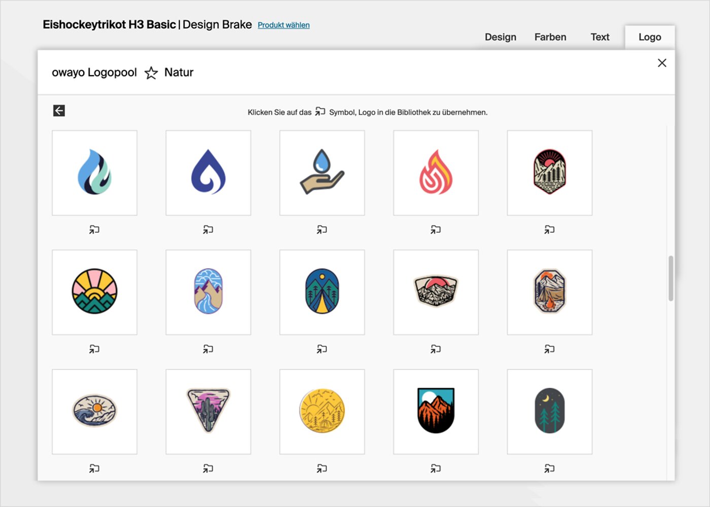 Logopool mit 2000 Visuals