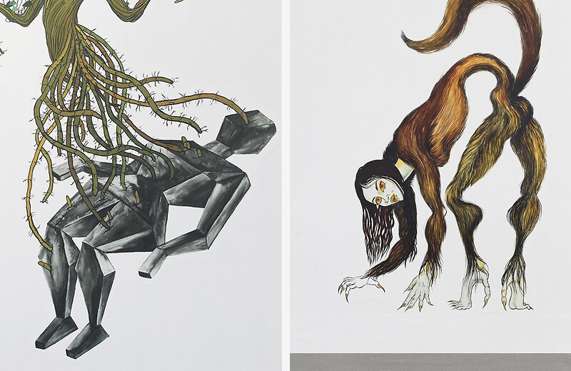 Saelia Aparicio, from creatures to creators, Detail, Kunsthaus, Hamburg - Foto Hayo Heye