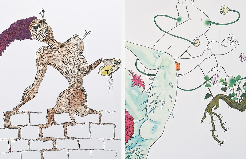 Saelia Aparicio, from creatures to creators, Detail, Kunsthaus, Hamburg - Foto Hayo Heye