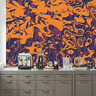 Bildtapete Dissolvement Orange