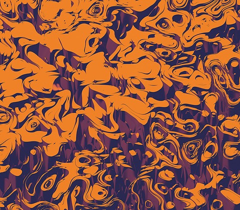 Bildtapete Dissolvement Orange