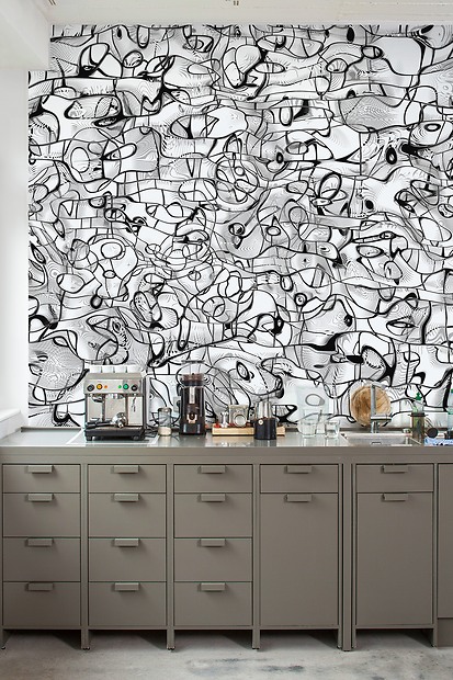 Bildtapete Shapeland - ANSICHT IN DER KÜCHE