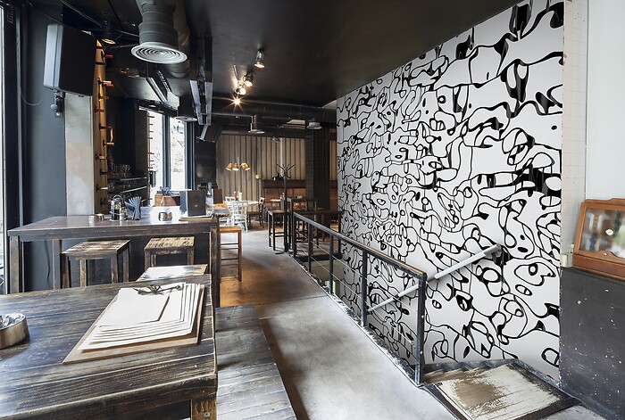 Bildtapete Floating Fields - ANSICHT IM RESTAURANT