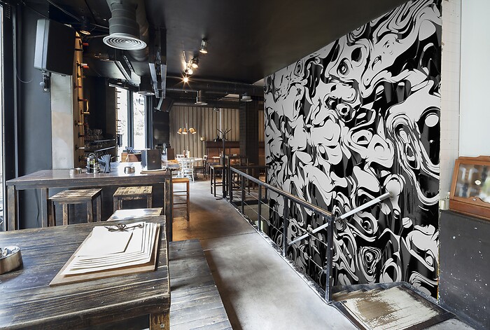 Bildtapete Dissolvement - ANSICHT IM RESTAURANT