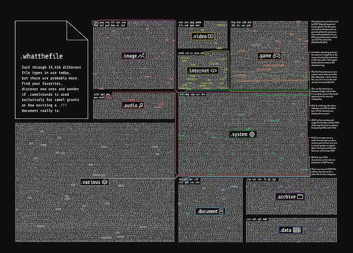 Infografik Tapete What the File 02 - GESAMTANSICHT